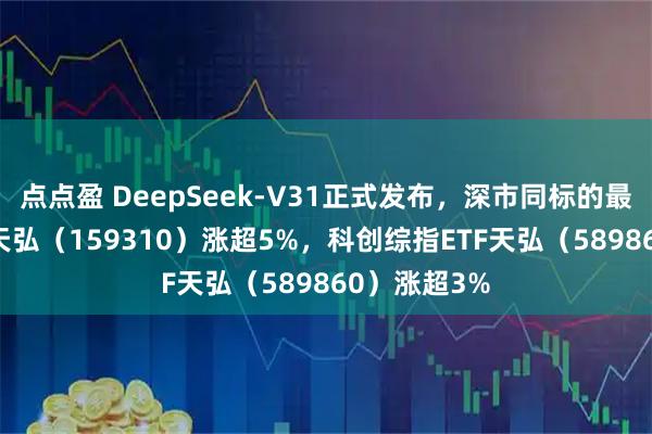点点盈 DeepSeek-V31正式发布，深市同标的最大芯片ETF天弘（159310）涨超5%，科创综指ETF天弘（589860）涨超3%