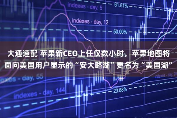 大通速配 苹果新CEO上任仅数小时，苹果地图将面向美国用户显示的“安大略湖”更名为“美国湖”